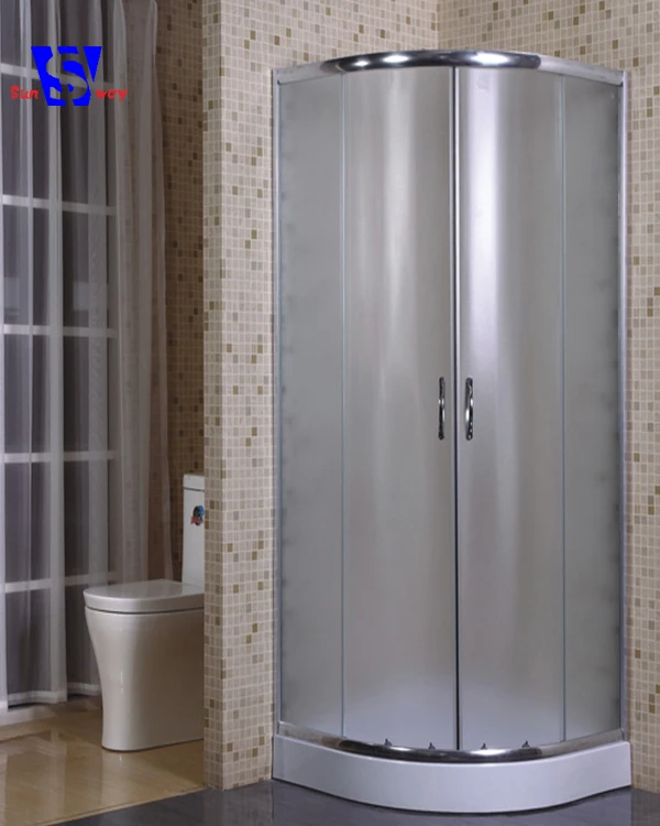70x70 cm The new high quality tempered glass small round shower enclosure