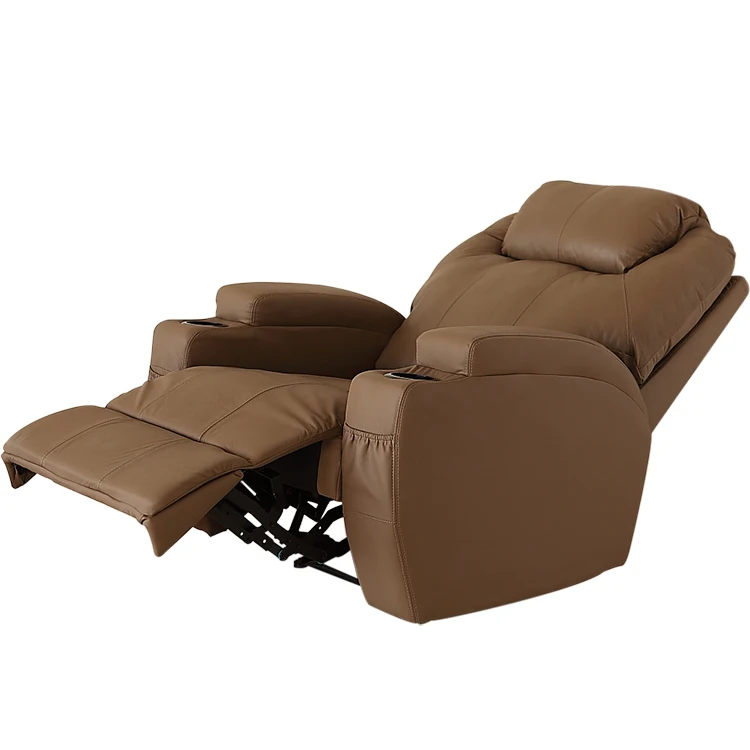 Full Grain Leather Electric Electronic French Recliner Single Power Germany Motion One Seater Auto Chair Sofa Reclining