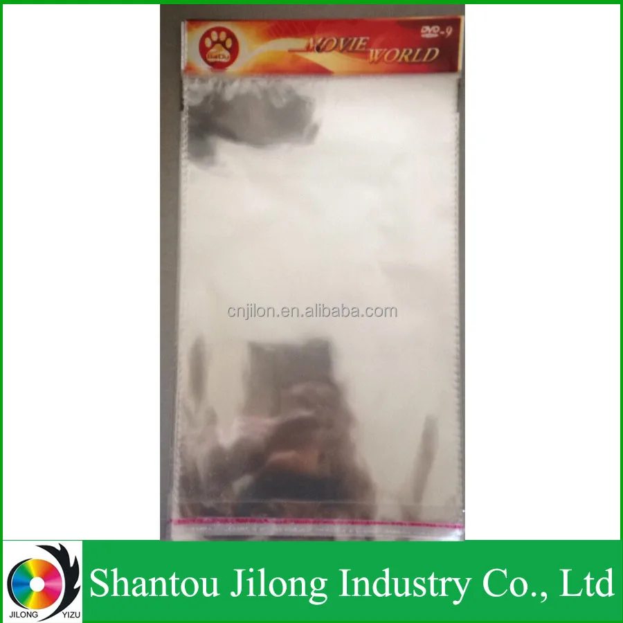 Oversea Header Printed Cellophane Plastic Bag Seal stick