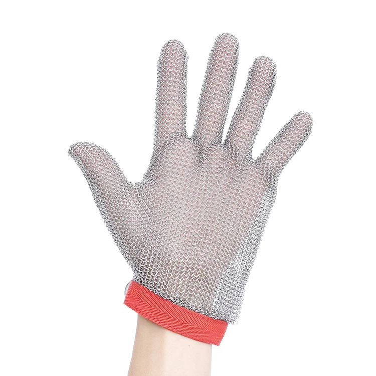 Cut resistant gloves duty supply Steel Mesh Butcher Glove