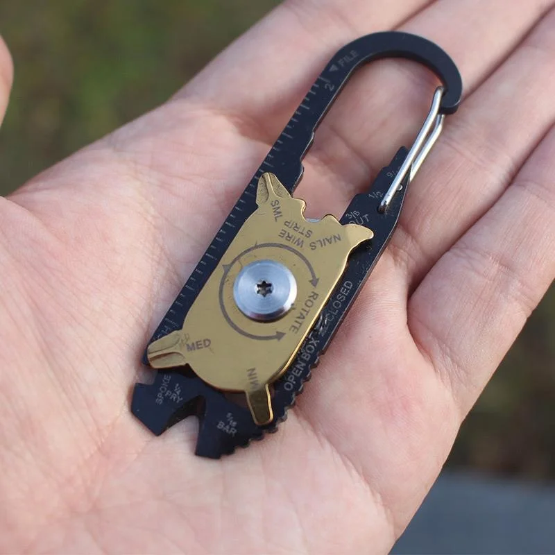 Hot selling new Outdoor Multipurpose Mini Gadget Climbing Carabiner Keychain for camping hiking travel