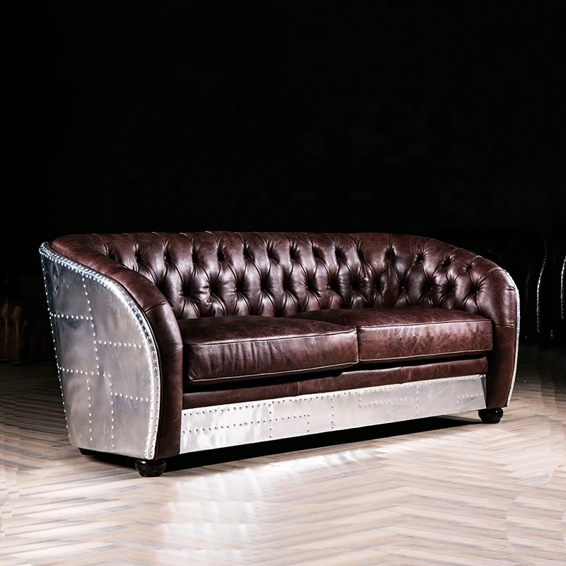 
Office And Living Room Furniture Set Leather Chesterfield sofa 