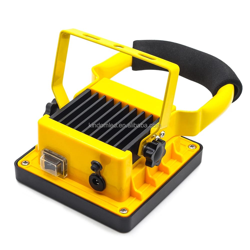 Aluminum portable outdoor led torch light   Battery 6000K 10W rechargeable led work light