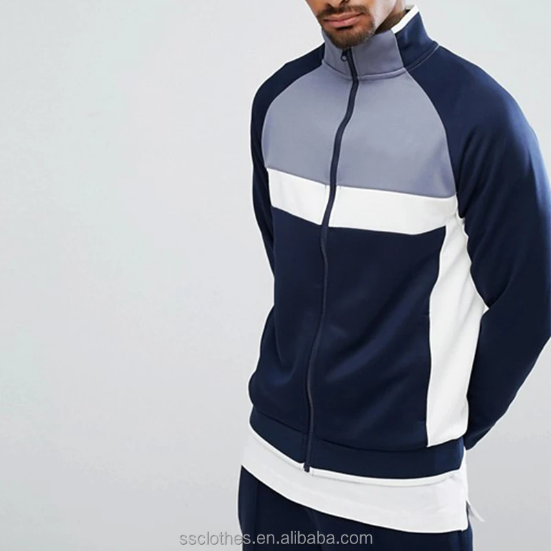 
Patchwork Archive retro panelled design wholesale tracksuit men sport tracksuit 