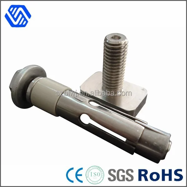 Высокая stength углеродистая сталь с покрытием цинка половина темы hilti анкерный болт