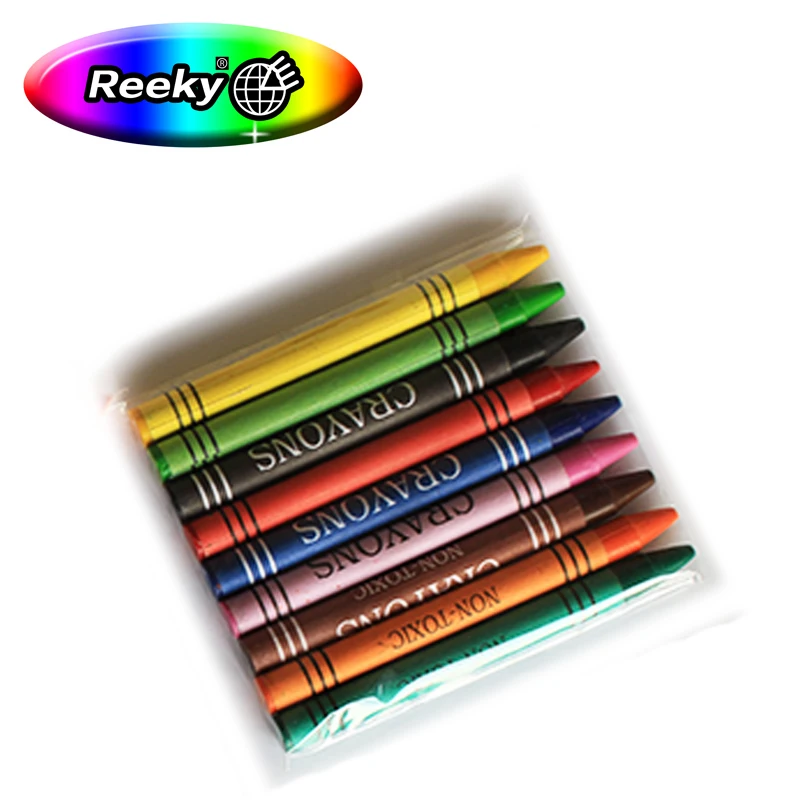 Customized packing brands 24 48 color crayon wax bulk