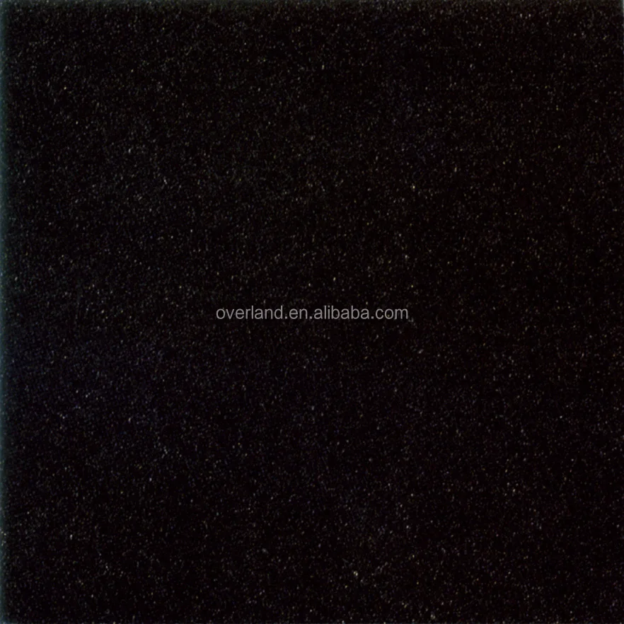 Black glitter ceramic floor tiles