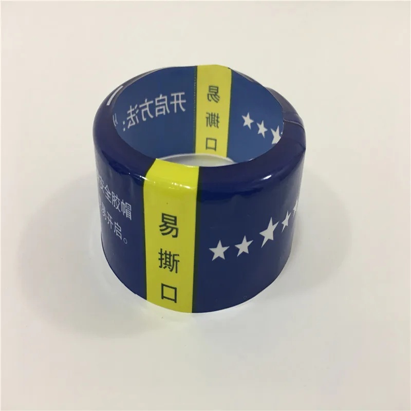 Transparent prefabricated heat shrinkable tape with pvc shrink film