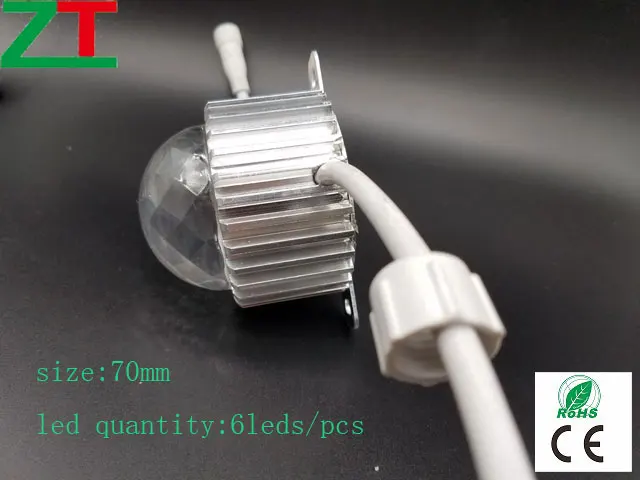 
DC24V IP 67 led point pixel light with aluminum base and diamond cut surface for building decorations or led pixel 