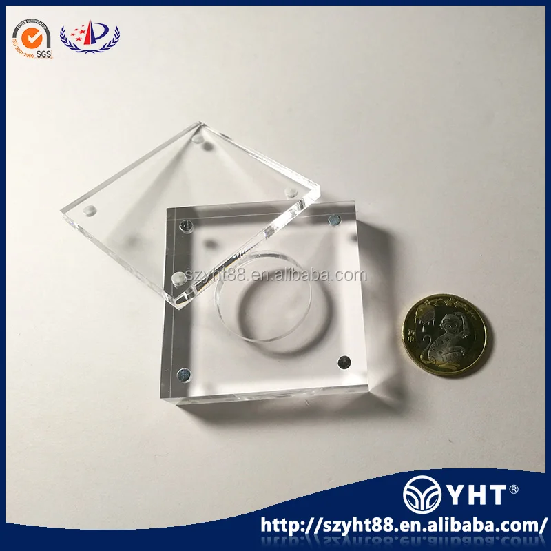 Factory Wholesale Acrylic Round Coin Capsule Display Stand Holder