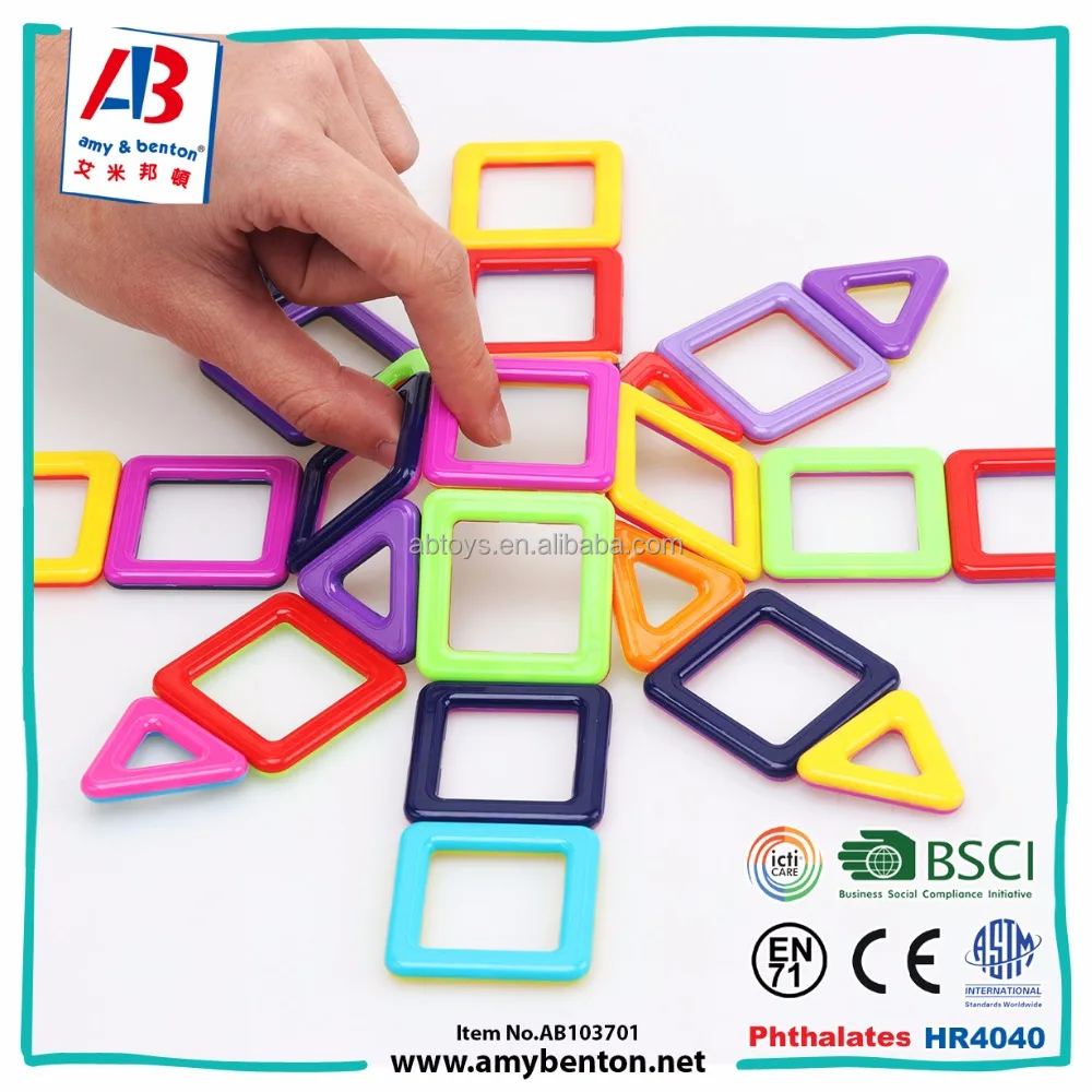 Educational 64 PCS magnetic building blocks construction set toys