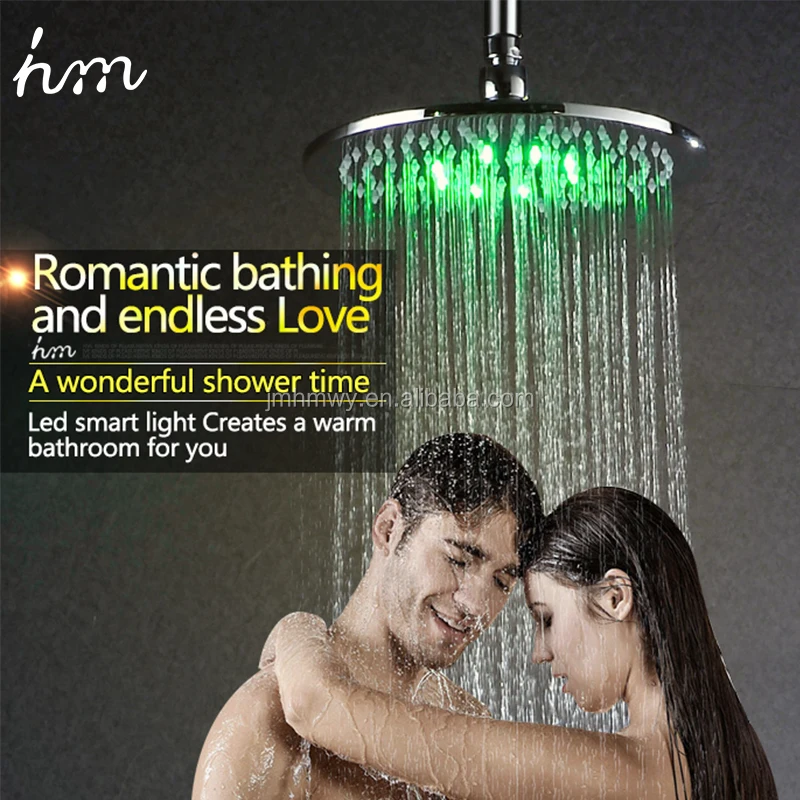 Conceal LED Shower Set With 10 inches Brass Shower Head + Hand Sprayer + Thermostatic Mixer Tap