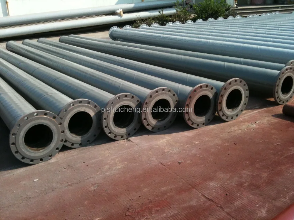 
 Литое базальтовое покрытие стальных труб-оба конца фланца  