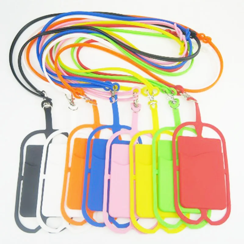 Universal Cell Phone Lanyard Case Silicone Neck Strap Smartphone Holder for iPhone XS