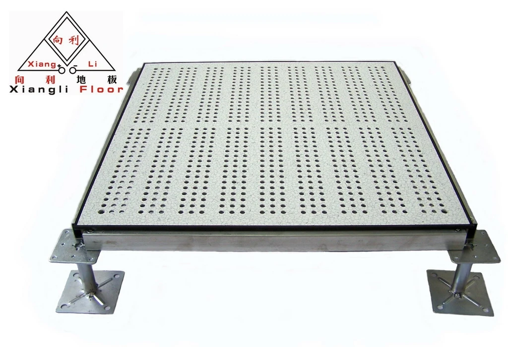 Perforated steel raised floor panel solution for data center/computer room/server room