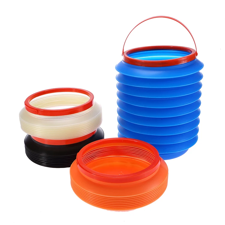 Factory Supplier Plastic Water Bucket With Lid Collapsible Plastic Water Bucket