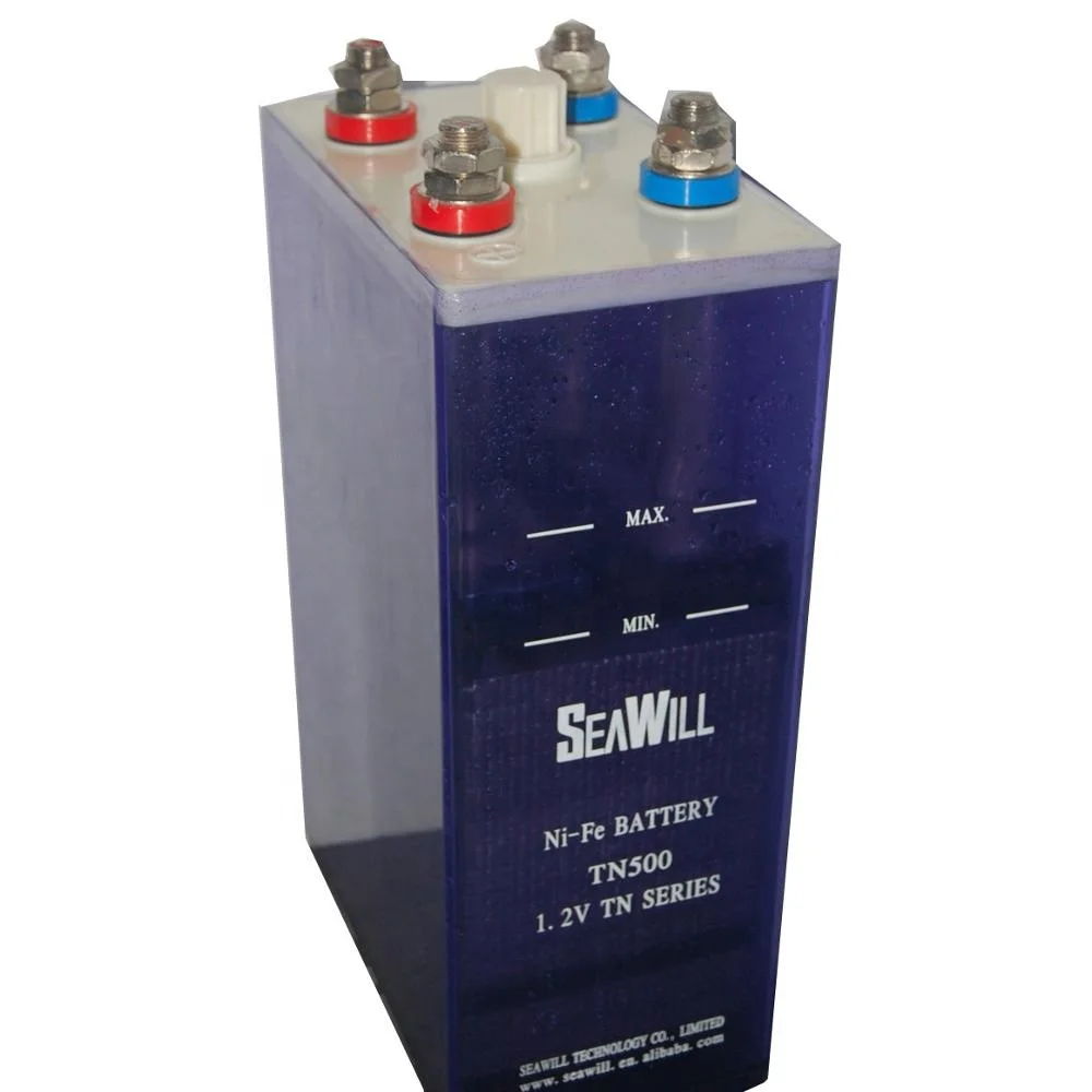 nickel-iron rechargeable battery 1.2v 500Ah ni fe battery