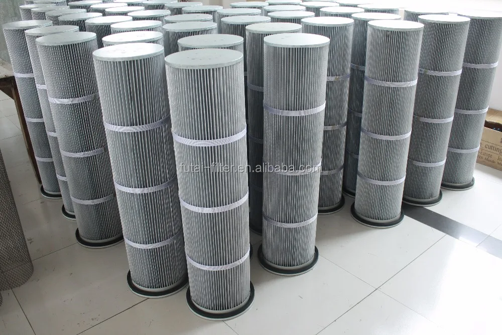 custom made nanofiber anti-static dust cartridge filter for sand blasting