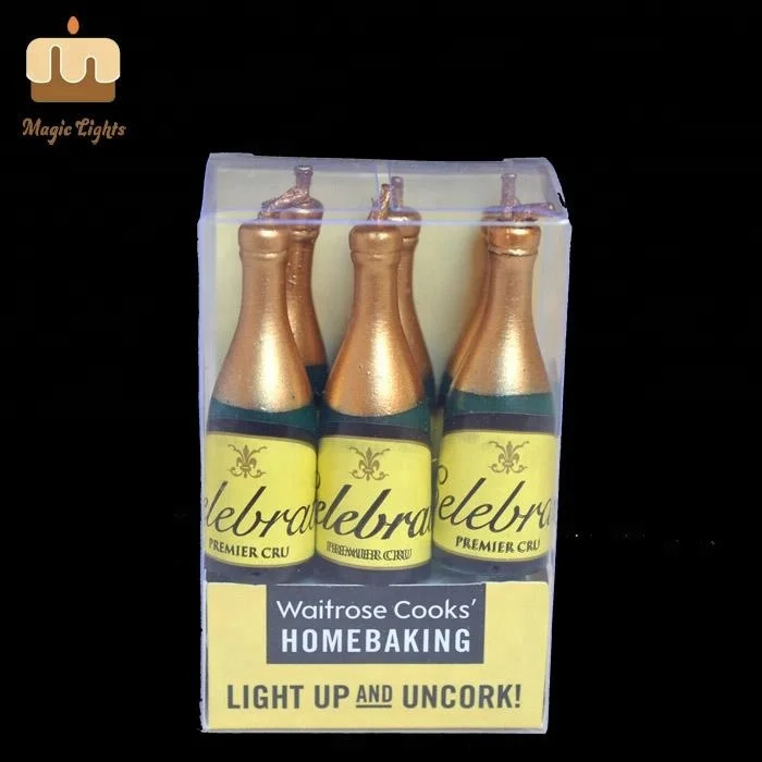Professional Design Party Occasion Wine Bottle Party Candles For Sale Supplier