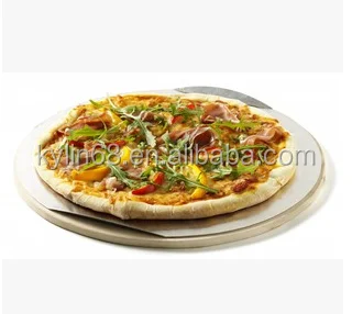 
Cordierite Pizza Stone with Pizza Cutter and Serving Rack 