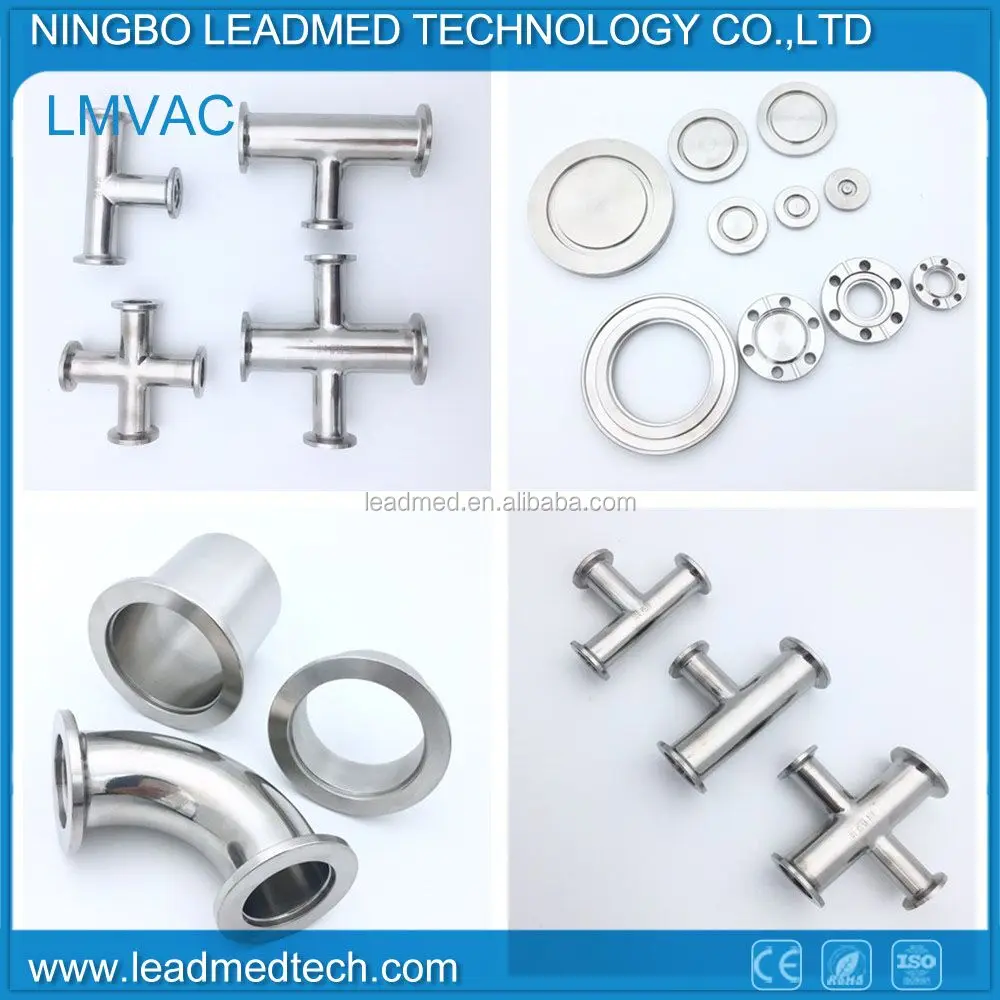 KF Nozzle stainless steel vacuum flange pipe fittings hose adaptor