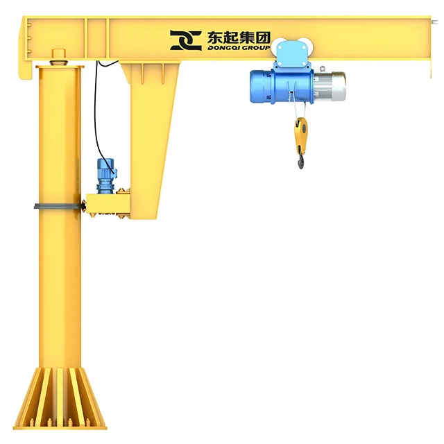 5 ton light duty yellow paint workshop steel jib crane