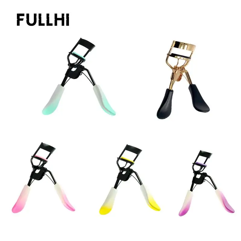 Wholesale Stainless Steel Two Color Handle Eyelash Curling Tool Beauty Care Makeup Tool In Bulk Black Eyelash Curler for Eyelash