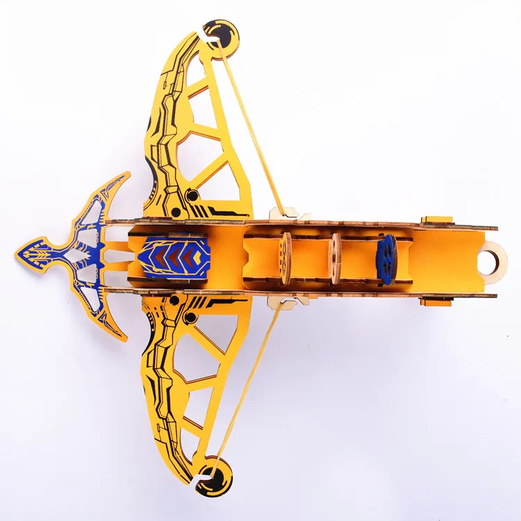Wholesales crossbow gun shooting pistol archery hunting crossbow toy mini china crossbow 3d wooden puzzle