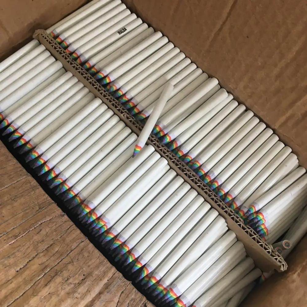 Cheap papieren HB pencil,Eco-friendly paper wapped pencil for promotional