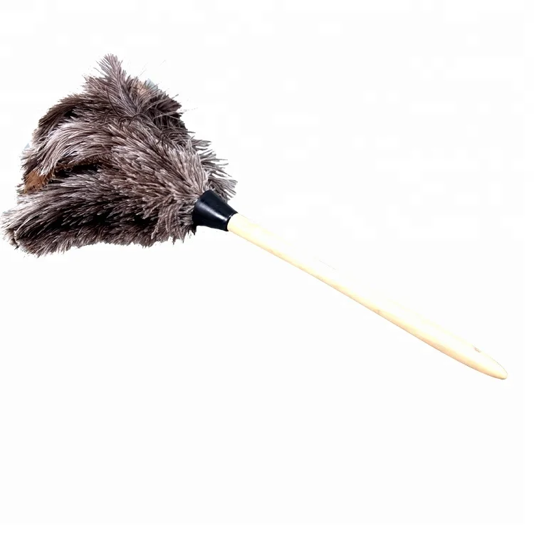 Деревянная ручка Cobweb Duster Magic Ostrich Feather Duster для очистки