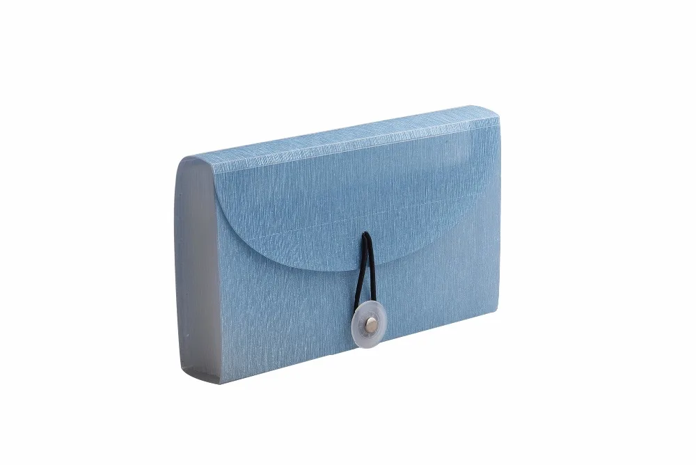 PP Glitter Powder Expanding File Folder A5 Size Folder Wallet with Elastic