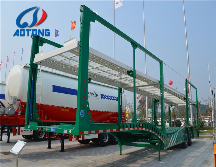 Tri Axle Car Carrier Semi Cargo Utility Trailer