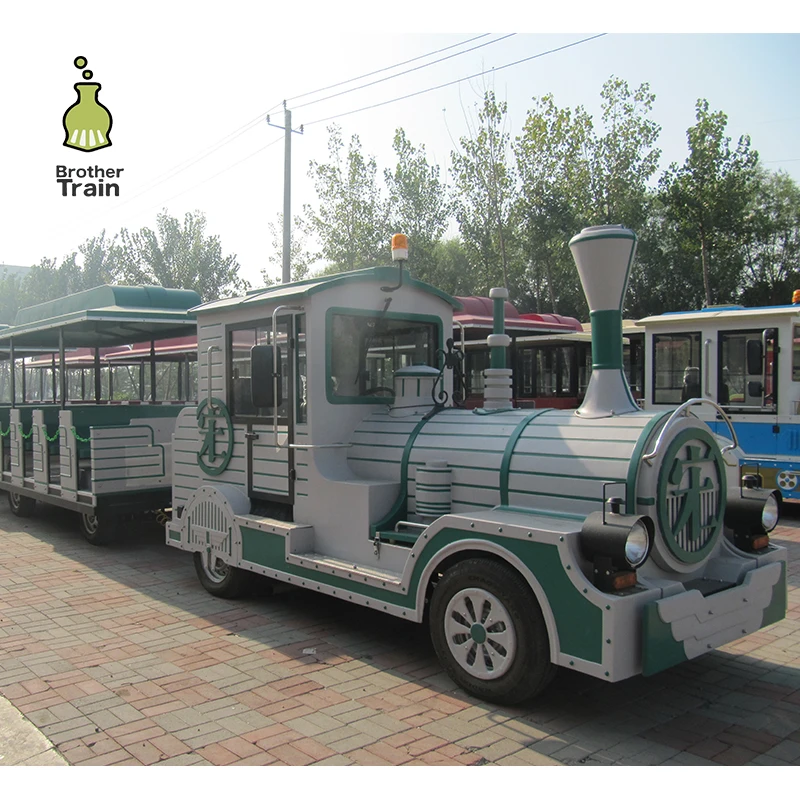 Brother electric amusement kids tourist trackless electric sightseeing train