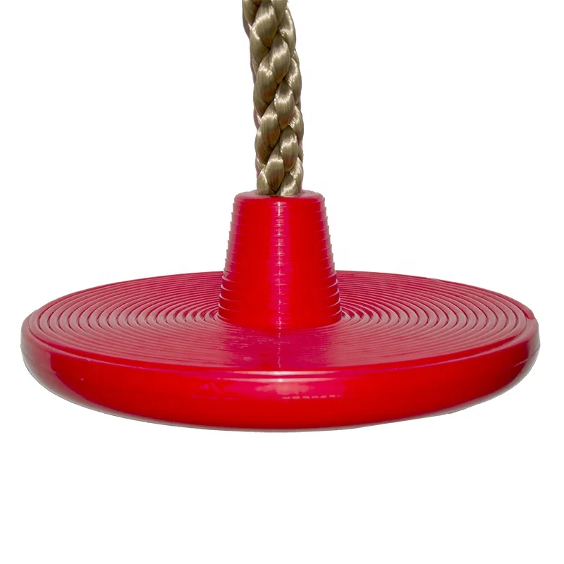 Hot  Sale Tree Swing Disc Plastic Baby Seat With Platforms Outdoor Playground Kids Toys Climbing Pe Rope