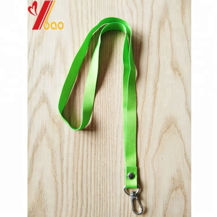 
wholesale custom solid green lanyard with buckle print satin ribbon colorful neck lanyard for card holder cell phone lanyard 