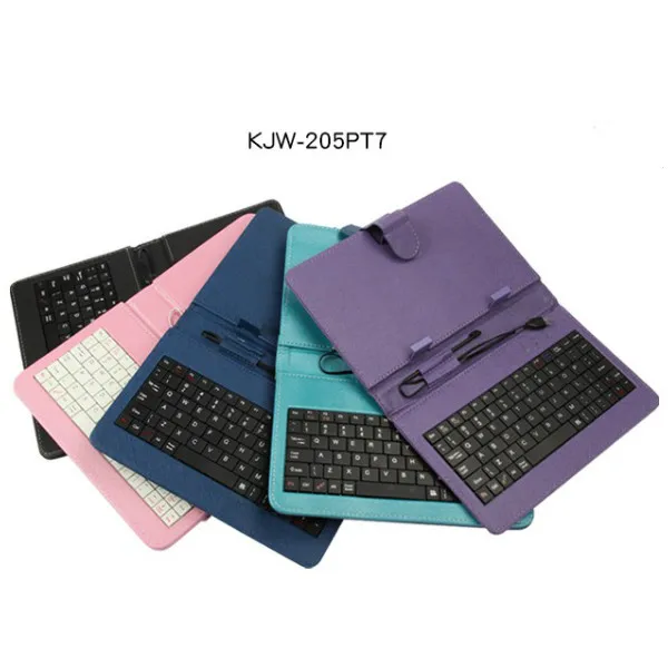 
Оптовая продажа, портативный Проводной чехол из искусственной кожи для планшета 7 дюймов с клавиатурой usb  (60740646633)