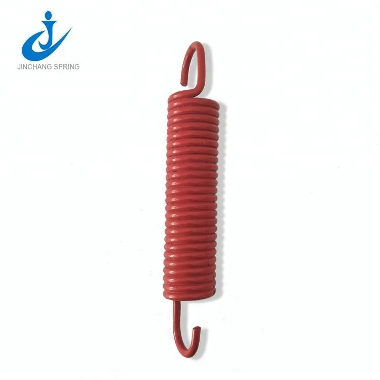 High precision long constant force extension spring with hooks