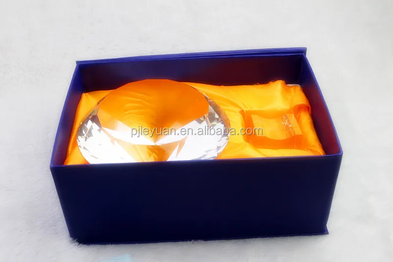 
Wholesale wedding gift paperweight crystal glass diamond 