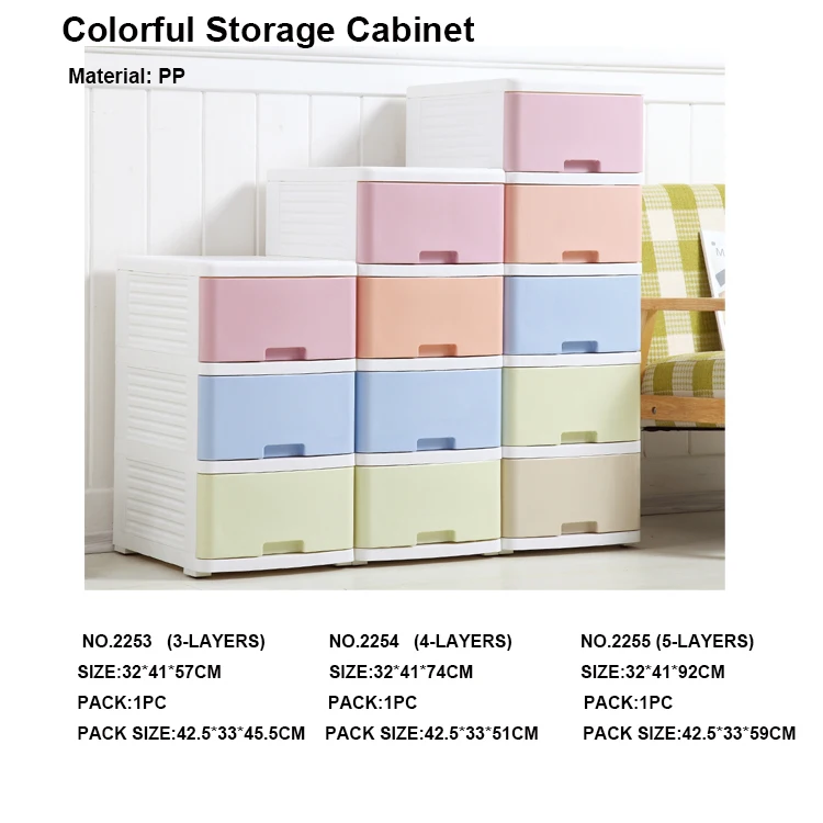 
Wholesale classical PP plastic storage cabinet 
