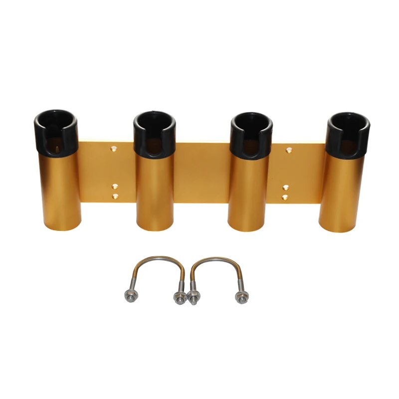 Removable Aluminium Anodized Fishing Rod Holder for 4 rods