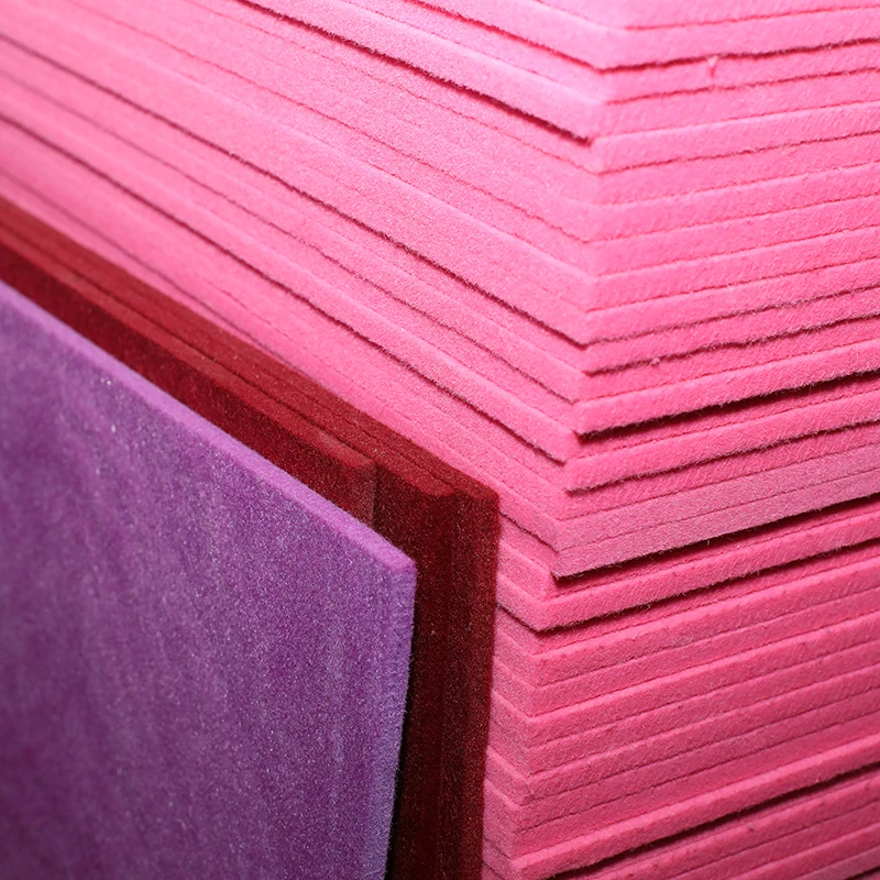 
color customizable thick 5mm polyester felt fabric rolls press 