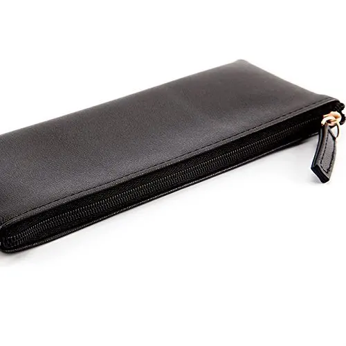 Soft PU Leather Handy Travel Pencil Case