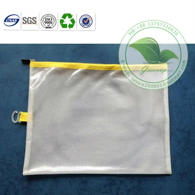 New Style Cheap Transparent PVC Zipper File Bag