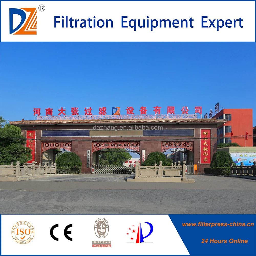 Hydraulic Chamber Filter Press for ceramic sludge treatment/wastewater treatment