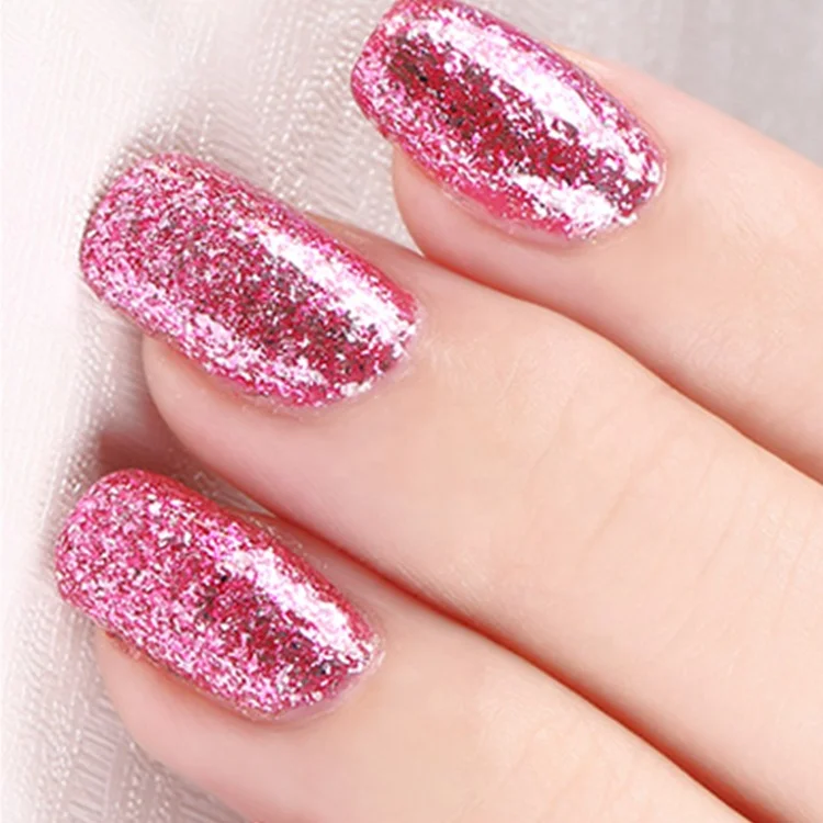 OEM customized logo free sample UV LED nail gel glitter gel polish for nail art