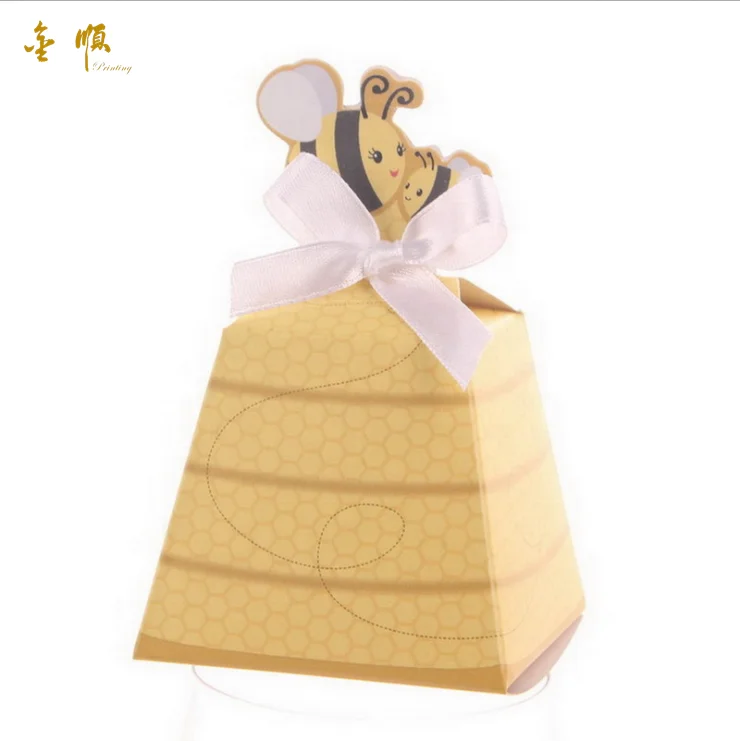 New design cute bee wedding favor box for party/wedding/birthday/gift