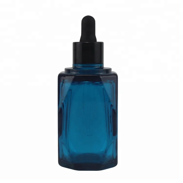 5ml 10ml 30ml Mini Bamboo Black Blue Amber Matt Black Vitamin C Serum oil Bottle