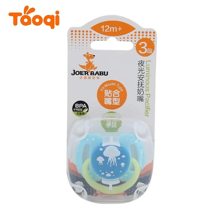 Wholesale Baby Soother Glow Pacifier Silicone Funny Baby Pacifier Adult Pacifier