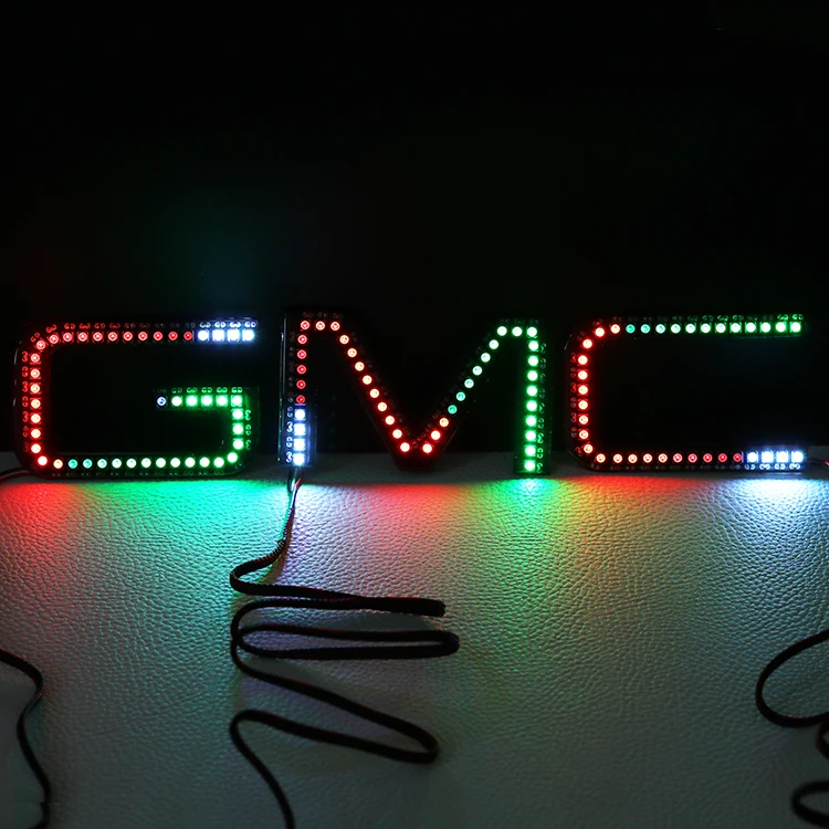 High quality SK6812 led badge light chasing angel eyes led halo rings for GMC