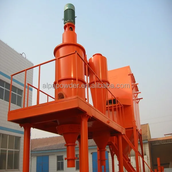 Horizontal Classifying Wheels Powder Cyclone Air Classifier For Fine Micron Powder